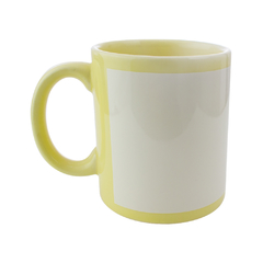 Caneca com Tarja Nacional Amarelo