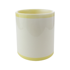 Caneca com Tarja Nacional Amarelo - comprar online