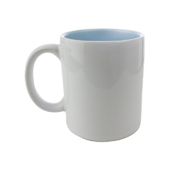 Caneca Nacional com Interior Azul claro