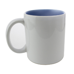 Caneca Nacional com Interior Azul escuro
