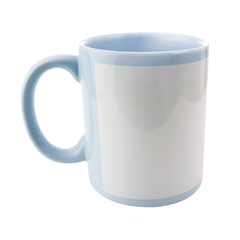 Caneca com Tarja Nacional Azul claro