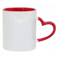 Caneca Alça Coração Vermelha - Mecolour