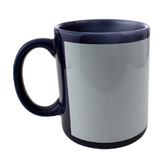 Caneca com Tarja Live Azul cobalto