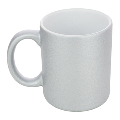 Caneca Glitter Live Prata
