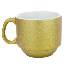 Xícara Glitter Dourado 200 ml
