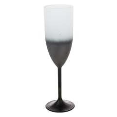 Taça de Champanhe Degradê Fosco Preto