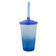 Copo Twister Degradê Fosco Azul Fosco