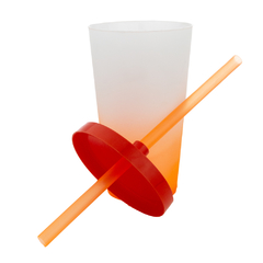 Copo Twister Degradê Fosco Laranja - comprar online