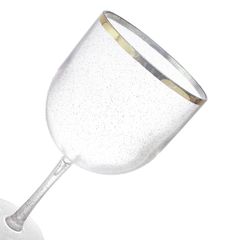 Taça de Gim Glitter com Borda Metalizada - comprar online