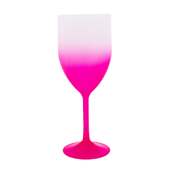 Taça de Vinho Degradê Fosca Rosa