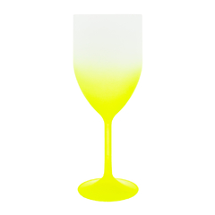 Taça de Vinho Degradê Fosca Amarelo