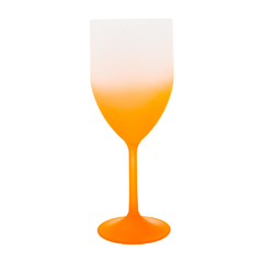 Taça de Vinho Degradê Fosca Laranja