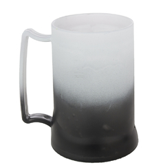 Caneca de Acrílico Gel Degradê Preta 450ml
