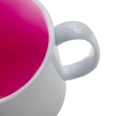 Caneca de Polímero com Interior Rosa bebê na internet