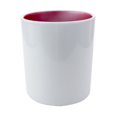 Caneca de Polímero com Alça de Coração Vermelho - comprar online