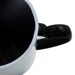 Caneca de Polímero com Alça de Coração Preto na internet
