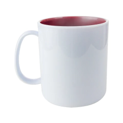 Caneca de Polímero com Interior Vermelho
