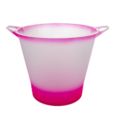 Balde de Gelo Jateado 5 Litros Rosa Neon