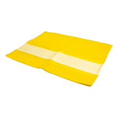 Toalha de Rosto Amarela 45cm x 70cm para Sublimação