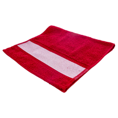 Toalha Lavabinho Vermelha 23cm x 38cm Sublimação