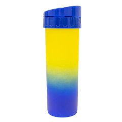 Garrafa Acqua Bio Jateada Azul e Amarelo (COPA) 450ml