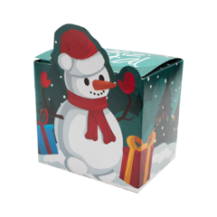 Caixa de Caneca Natalina Personalizada Boneco de Neve