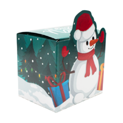 Caixa de Caneca Natalina Personalizada Boneco de Neve - comprar online