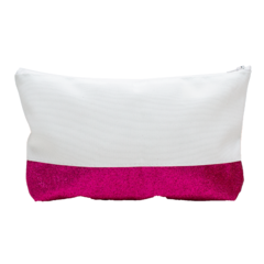 Necessaire de Córdoba com Base - Com Glitter Rosa para Sublimação - comprar online