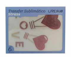 Transfer Strass Amor Grande 20 x 26cm