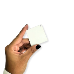 Chaveiro MDF quadrado 3mm - resinada - comprar online