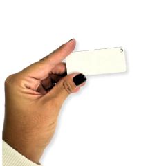 Chaveiro MDF retangular 3mm - resinada - comprar online