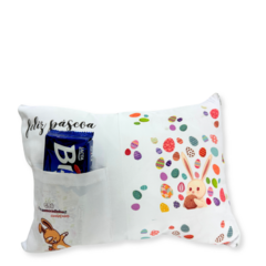 Almofada Porta Chocolate Branco c/ Enchimento - comprar online