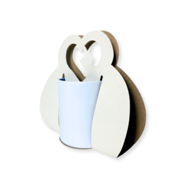 Sacola Sublimática Branca com Alça Coraçãp - comprar online