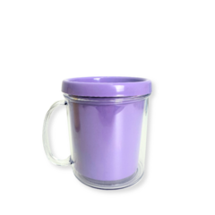 Caneca Acrilica Porta Foto Lilas