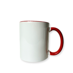 Caneca XColour Alça e Interior Vermelho - comprar online