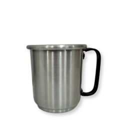 Caneca de Chopp de Alumínio com Alça Preto 500ml
