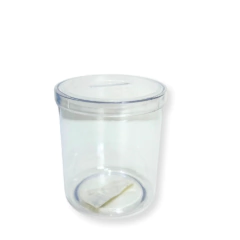 Cofrinho de Acrílico Transparente