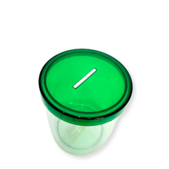 Cofrinho de Acrílico Verde - comprar online