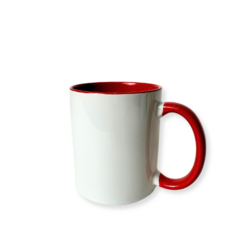 Caneca XColour Alça e Interior Vermelho