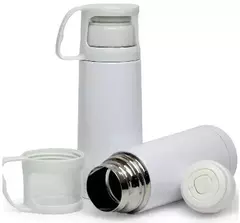 Garrafa Termica Aço Inox Branco 300mL na internet