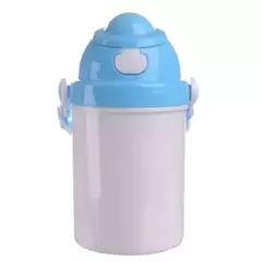 Garrafa de Plástico Infantil Tampa Azul 400ml