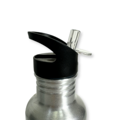 Garrafa De Aluminio Squeeze Prata 600ml na internet