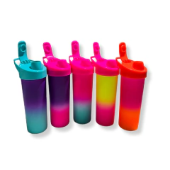 Garrafa Life Way Ps Fantasy Laranja/Rosa 450ml - ABC Sublima