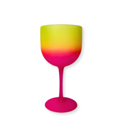 Taça de Gin Summer Rosa e Amarelo