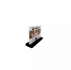 Placa Acrílico Retroverso 10cm x 7cm Base 6mm adesivo Fibra Preto na internet