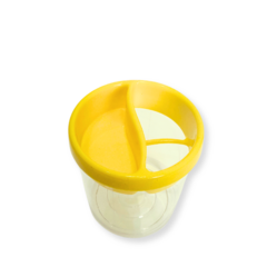 Porta Lápis Acrílico Amarelo