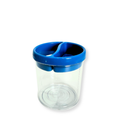Porta Lápis Acrílico Azul