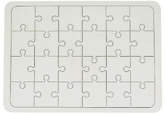 Quebra Cabeça MDF 24 peças 3mm - Resinada