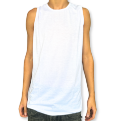 Regata Masculina Adulta Lisa Branca - EG - comprar online