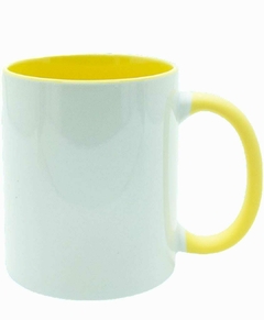 Caneca Alça SOFT Interior Amarela 325ml - Live